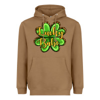 Toasted Coconut St. Patrick's Lucky babe Heavyweight Hoodie - OliviaCreatesArt
