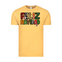 Vintage Mustard feliz navidad Vintage Tee - MaliasSmallBusiness