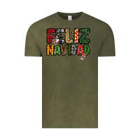 Vintage Olive feliz navidad Vintage Tee - MaliasSmallBusiness
