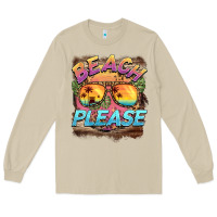 Mushroom becach please Long Sleeve Tee - BarkalooDesign