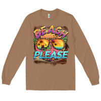 Toasted Coconut becach please Long Sleeve Tee - BarkalooDesign