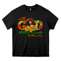 Black with god all things are possible juneteenth Heavy Core Tee - AdoDesignShop