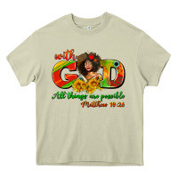 Mossy with god all things are possible juneteenth Heavy Core Tee - AdoDesignShop