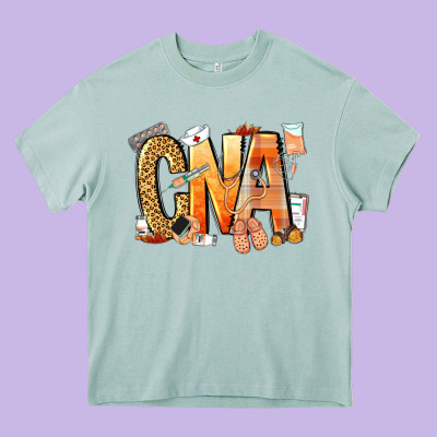 Cna Certified Nursing Assistant Nurse Heavy Core Tee Designed By Nancycooperartshop