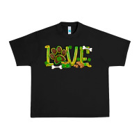 Black St. Patrick's Day love dog paw Urban Heavy Tee - BundleAndBundleShop