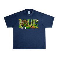 Navy St. Patrick's Day love dog paw Urban Heavy Tee - BundleAndBundleShop
