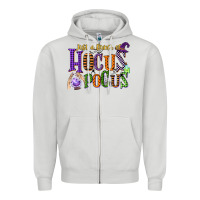 Dove Grey just a bunch of hocus pocus Zipper Hoodie - CowGirlArtShop