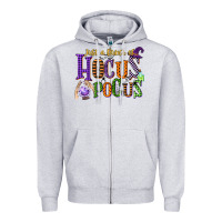 Heather Grey just a bunch of hocus pocus Zipper Hoodie - CowGirlArtShop