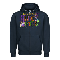Navy just a bunch of hocus pocus Zipper Hoodie - CowGirlArtShop
