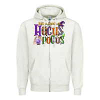 Oatmeal Heather just a bunch of hocus pocus Zipper Hoodie - CowGirlArtShop