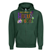 Sports Green just a bunch of hocus pocus Zipper Hoodie - CowGirlArtShop