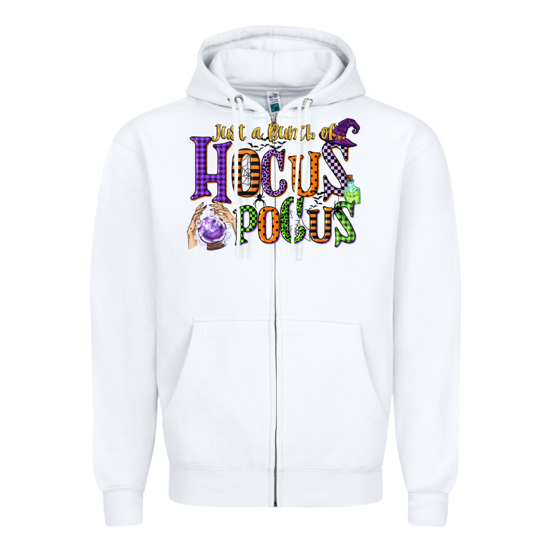 Just A Bunch Of Hocus Pocus Zipper Hoodie by CowGirlArtShop | Teevron
