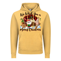Vintage Mustard We whisk you a Merry Christmas Vintage Hoodie - NancyCooperArtShop