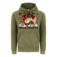 Vintage Olive We whisk you a Merry Christmas Vintage Hoodie - NancyCooperArtShop