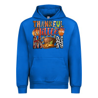 Cobalt Thankful Little Mon Urban Hoodie - CowhideDigitalArt