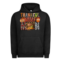 Pigment Black Thankful Little Mon Urban Hoodie - CowhideDigitalArt
