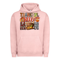 Pigment Salmon Thankful Little Mon Urban Hoodie - CowhideDigitalArt