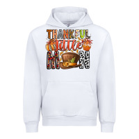 White Thankful Little Mon Urban Hoodie - CowhideDigitalArt