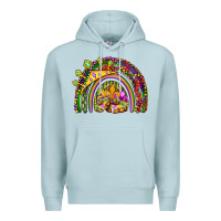 Blue Mist mardi gras rainbow Premium Hoodie - OliviaCreatesArt