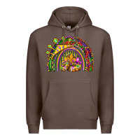Coffee mardi gras rainbow Premium Hoodie - OliviaCreatesArt