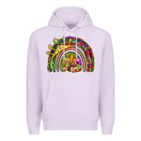 Lilac mardi gras rainbow Premium Hoodie - OliviaCreatesArt