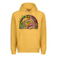 Mustard mardi gras rainbow Premium Hoodie - OliviaCreatesArt