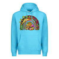 Ocean Blue mardi gras rainbow Premium Hoodie - OliviaCreatesArt