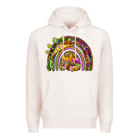Pale Pink mardi gras rainbow Premium Hoodie - OliviaCreatesArt