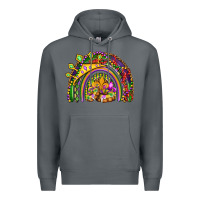 Rock mardi gras rainbow Premium Hoodie - OliviaCreatesArt