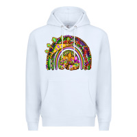 White mardi gras rainbow Premium Hoodie - OliviaCreatesArt