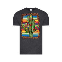 Vintage Black Christmas cactus Vintage Tee - JahusDesignShop