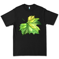 Black green leaf Premium Tee - BarkalooDesign