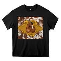 Black horse Heavy Core Tee - BarkalooDesign