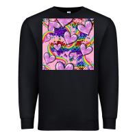 Black pride heart seamless pattern Premium Sweatshirt - FaDigitalArtStudio