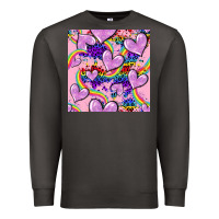Smoke pride heart seamless pattern Premium Sweatshirt - FaDigitalArtStudio