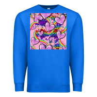 True Royal pride heart seamless pattern Premium Sweatshirt - FaDigitalArtStudio