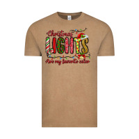 Vintage Coffee christmas lights are my favorite color Vintage Tee - MaliasSmallBusiness
