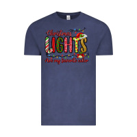 Vintage Denim christmas lights are my favorite color Vintage Tee - MaliasSmallBusiness