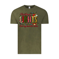 Vintage Olive christmas lights are my favorite color Vintage Tee - MaliasSmallBusiness