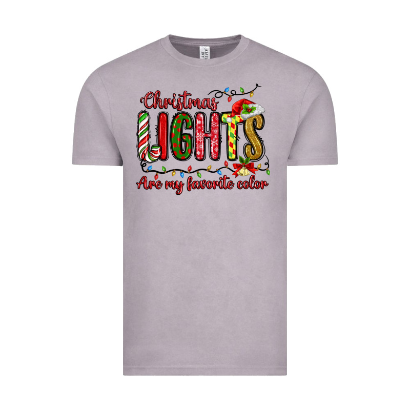 Christmas Lights Are My Favorite Color Vintage Tee by MaliasSmallBusiness | Teevron
