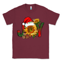 Burgundy joy christmas with sunflower bbs Classic Tee - BundleAndBundleShop
