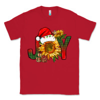 Red joy christmas with sunflower bbs Classic Tee - BundleAndBundleShop