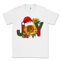 White joy christmas with sunflower bbs Classic Tee - BundleAndBundleShop