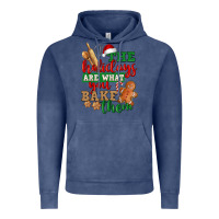 Vintage Denim The holidays are what you bake them Vintage Hoodie - NancyCooperArtShop