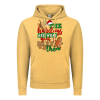 Vintage Mustard The holidays are what you bake them Vintage Hoodie - NancyCooperArtShop