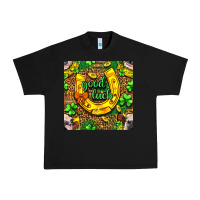 Black St. Patricks good luck with cow digital paper Urban Heavy Tee - BundleAndBundleShop