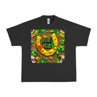St. Patricks Good Luck With Cow Digital Paper Urban Heavy Tee | Teevron
