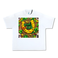 White St. Patricks good luck with cow digital paper Urban Heavy Tee - BundleAndBundleShop