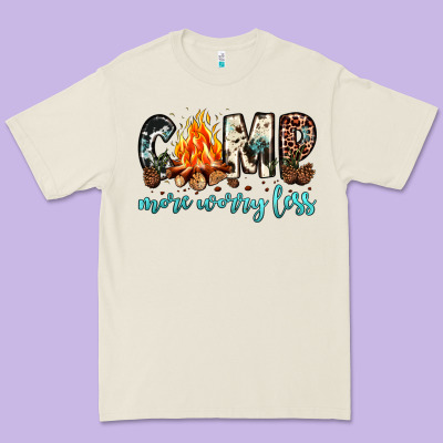 Camp More Worry Less Premium Tee Designed By Jahusdesignshop