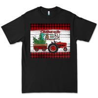 Black christmas on the farm tractor Premium Tee - Jasminsmagicworld